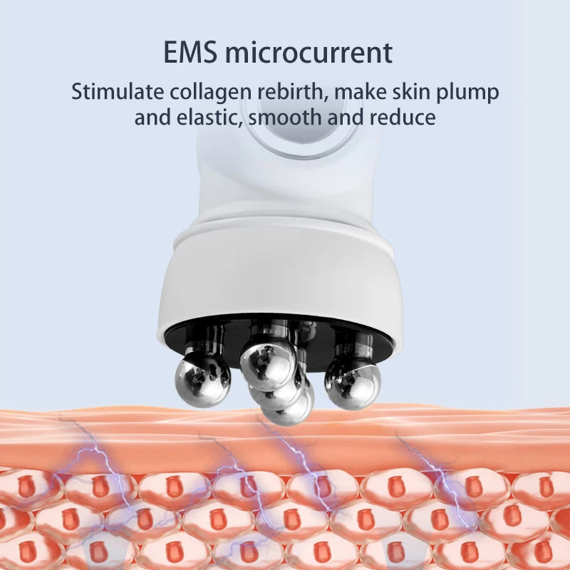 RF Facial Massage Roller EMS Face Lifting Machine Microcurrent Skin Tightening Face V-Line Beauty Device Eye Roller Skin Care