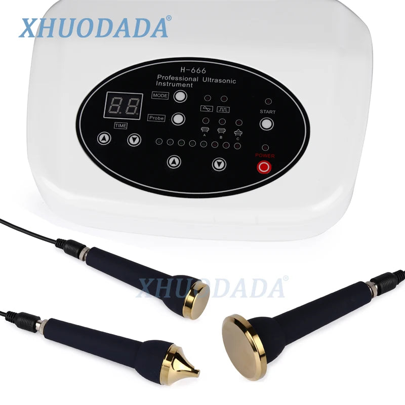 3 in 1 Ultrasonic Facial Machine Micro Plasma Freckle Removal Whitening Ultrasound anti Aging Facial Massage Machine Skin Care