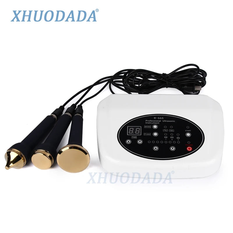 3 in 1 Ultrasonic Facial Machine Micro Plasma Freckle Removal Whitening Ultrasound anti Aging Facial Massage Machine Skin Care