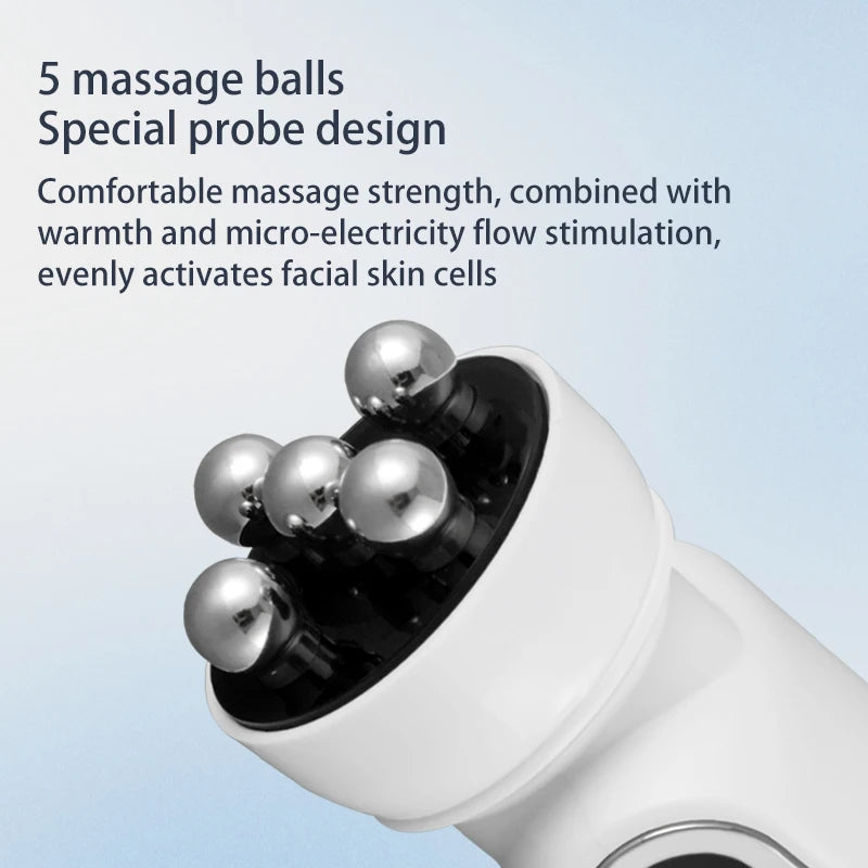 RF Facial Massage Roller EMS Face Lifting Machine Microcurrent Skin Tightening Face V-Line Beauty Device Eye Roller Skin Care