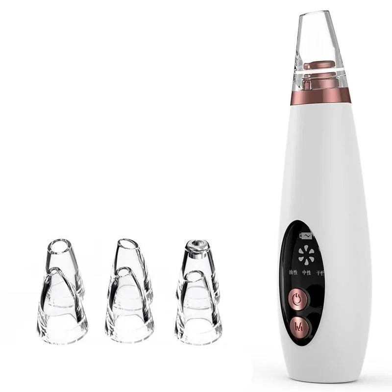 USB Charging Face Pore Vacuum Blackhead & Acne Remover Deep Cleansing Skin Care Tool with Black Dot Cleaner for Pimple Removal